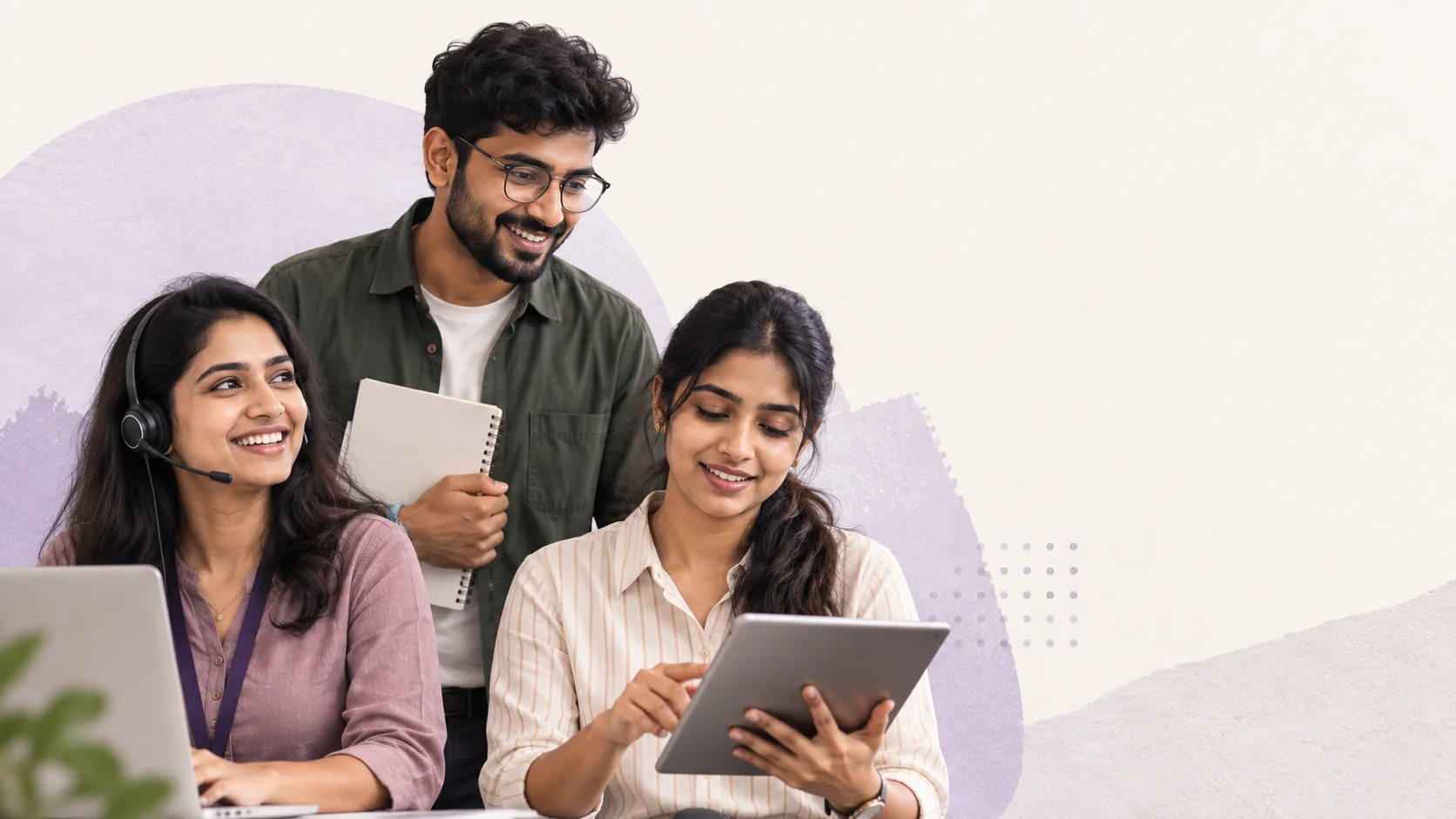 Professionals collaborating across customer support, engineering and operations